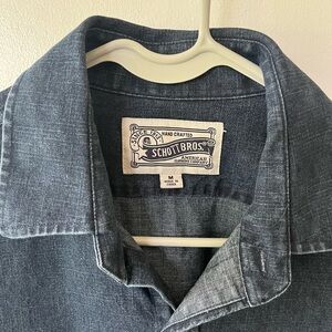 Men's Denim Button-Up Work Shirt - Indigo